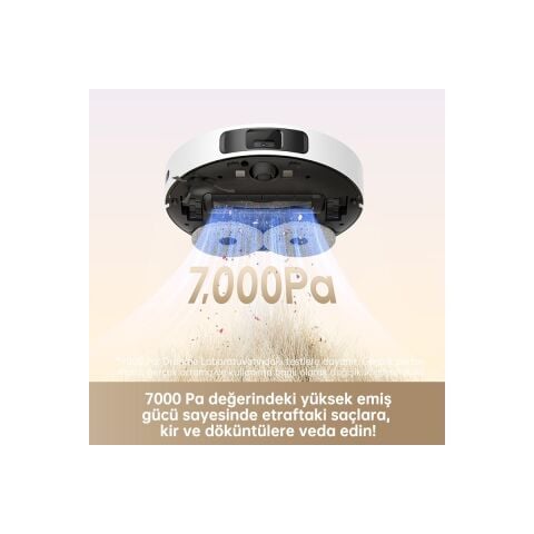 Dreame L10s Pro Gen 2 7.000PA Emiş Gücü Beyaz Robot Süpürge