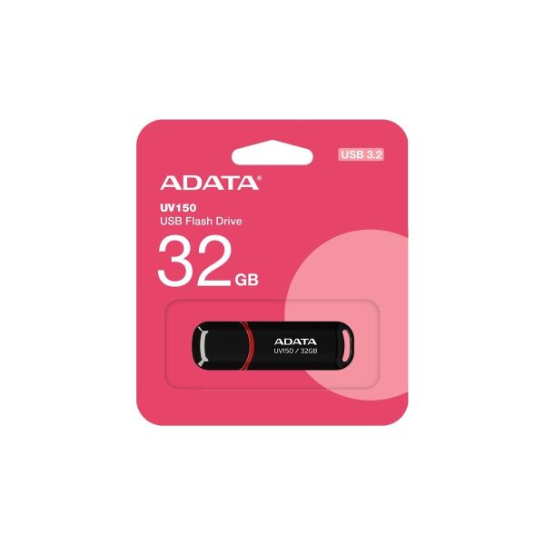 AData USB Flash UV150 Usb3.0 32GB AUV150-32G-RBK 90-25MBPS Siyah USB Bellek