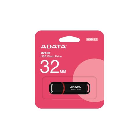 AData USB Flash UV150 Usb3.0 32GB AUV150-32G-RBK 90-25MBPS Siyah USB Bellek