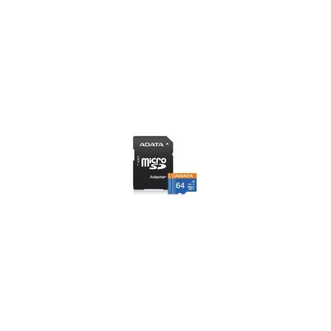 Adata 64GB Premier microSDXC Card with Adapter UHS-I Class10 V10 AUSDX64GUICL10A1 Hafıza Kartı