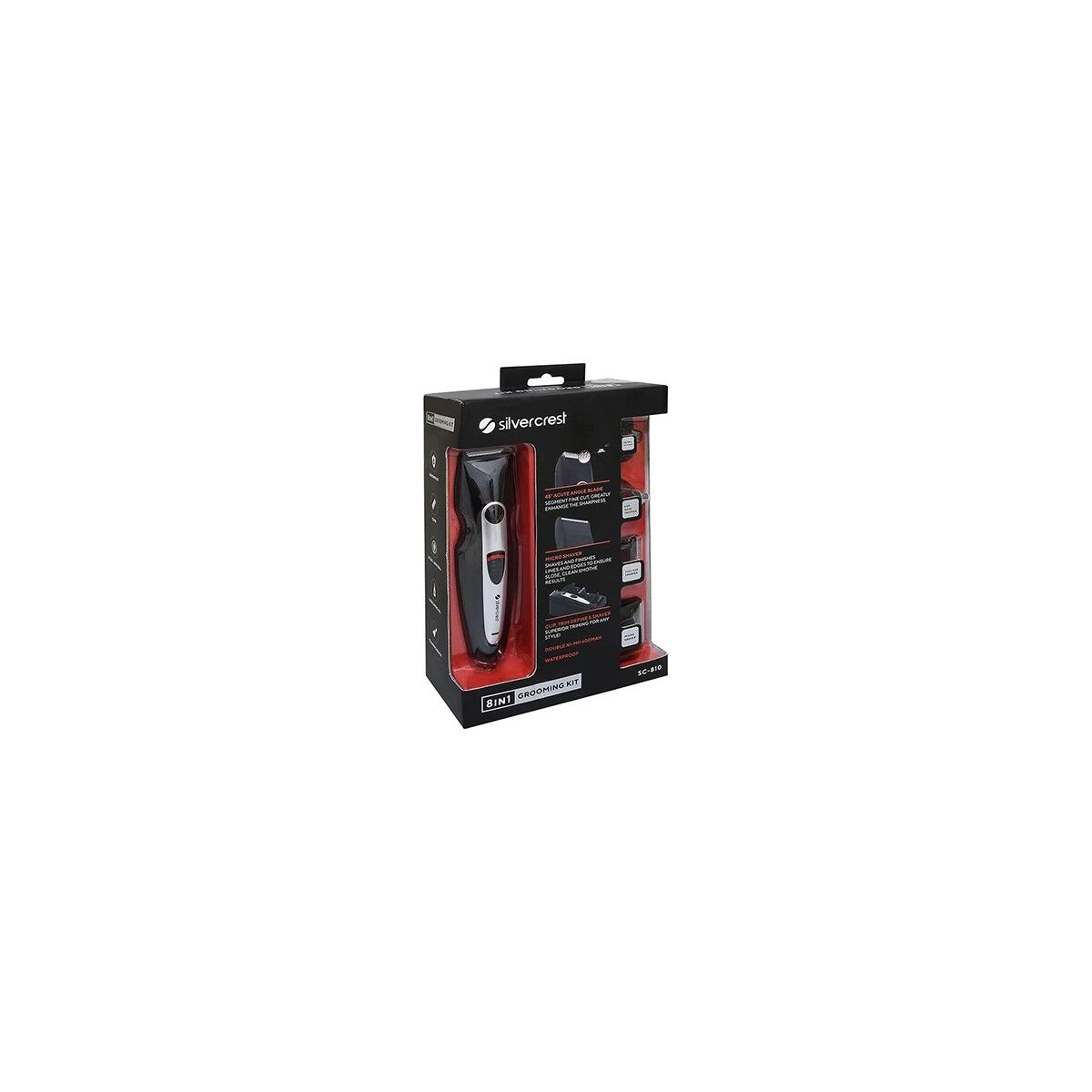 Silver Crest SC-810 Şarjlı Saç Sakal Traş Makinesi Makinesi 8 In1 Erkek Bakım Seti