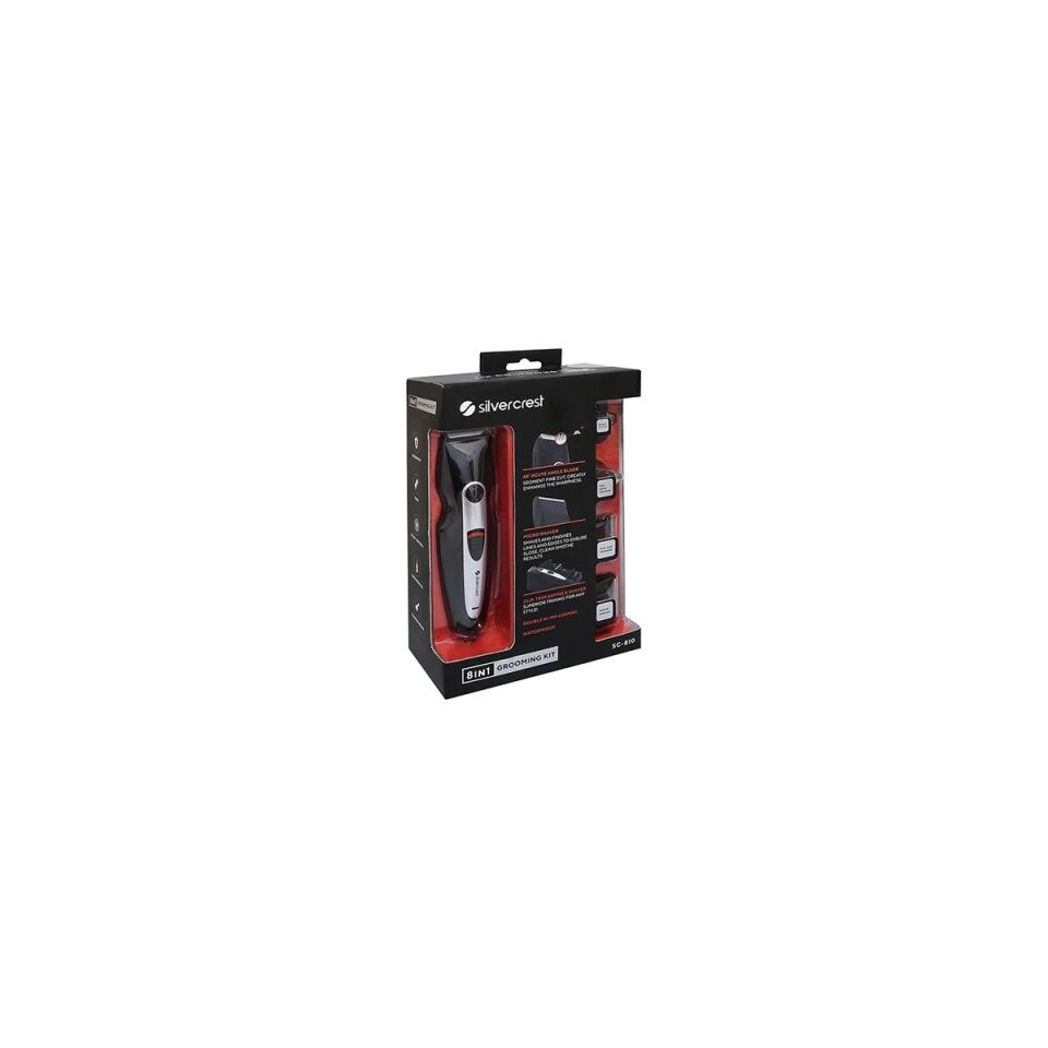 Silver Crest SC-810 Şarjlı Saç Sakal Traş Makinesi Makinesi 8 In1 Erkek Bakım Seti