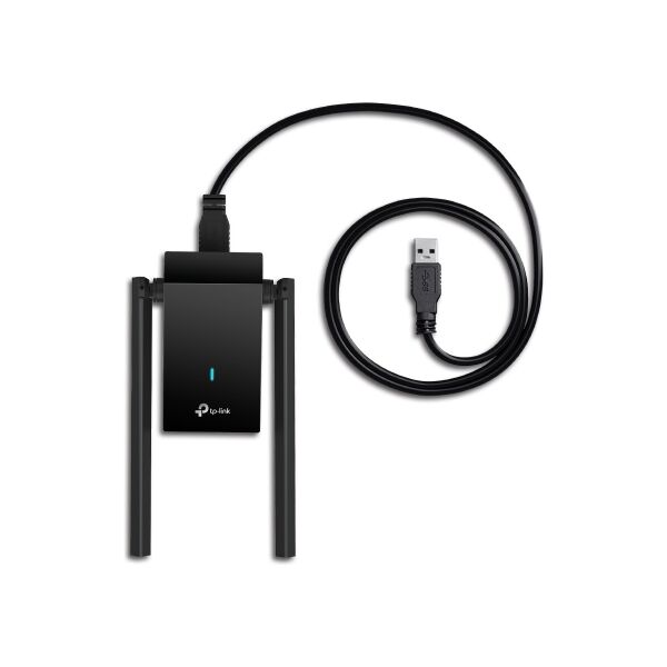 TP-Link Archer TX20U Plus | Wi-Fi 6 USB Adaptör | AX1800 Mbps | USB 3.0 (1m Kablo) | Çift Antenli | Beamforming | MU-MIMO | Düşük Gecikmeli Oyun Deneyimi | WPA3 | Kolay Kurulum | Yüksek Çekim Gücü