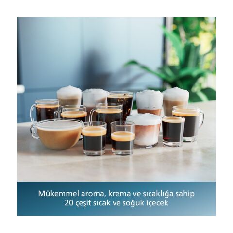 Philips EP5543/80 5500 Serisi LatteGo Tam Otomatik Espresso Makinesi 20 Sıcak ve Soğuk İçecek, Renkli Dokunmatik Ekran,