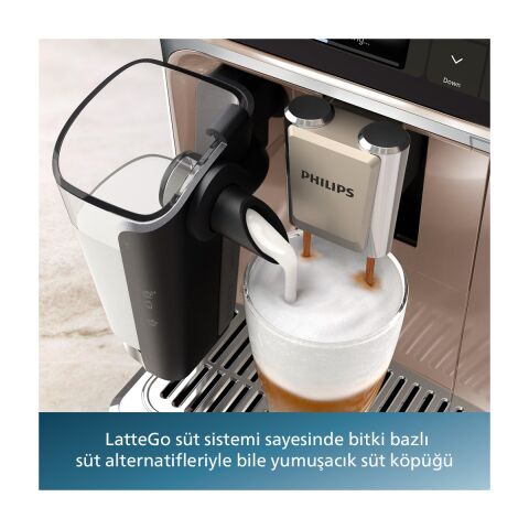 Philips EP5543/80 5500 Serisi LatteGo Tam Otomatik Espresso Makinesi 20 Sıcak ve Soğuk İçecek, Renkli Dokunmatik Ekran,