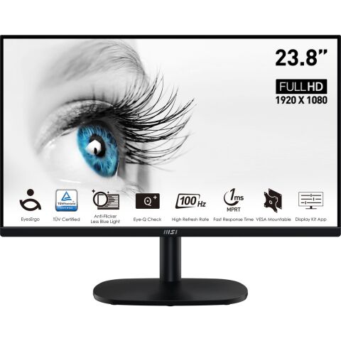 MSI 23.8'' PRO MP245V 1920x1080 (FHD) FLAT VA 100HZ 1MS ADAPTIVE-SYNC MONITOR