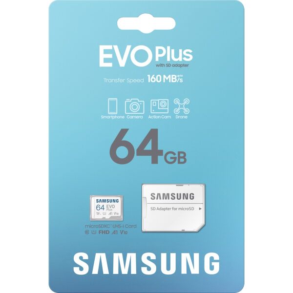 Samsung Evo Plus MB-MC64SA/APC 64GB Microsd Hafıza Kartı