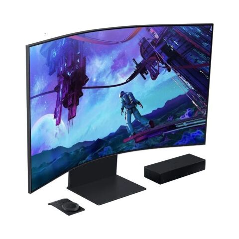 Samsung Odyssey Ark LS55CG97WNUXUF 55 Inç UHD 165Hz 1ms Pivot Asansör Multi View HDR10+ 1000R Kavisli Kokpit Quantum Mini LED Smart Gaming Hub Monitör