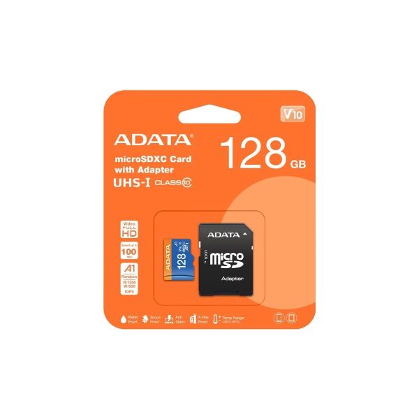 Adata 128GB Premier microSDXC Card with Adapter UHS-I Class10 V10 AUSDX128GUICL10A1 Hafıza Kartı