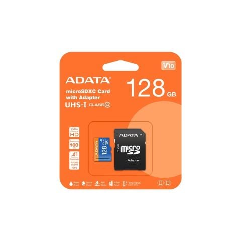 Adata 128GB Premier microSDXC Card with Adapter UHS-I Class10 V10 AUSDX128GUICL10A1 Hafıza Kartı