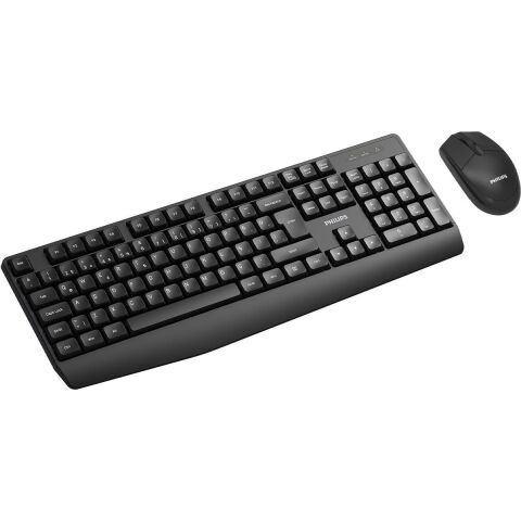 Philips SPT6337 Kablosuz Türkçe Q Klavye & Mouse Seti Siyah