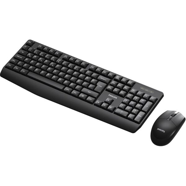 Philips SPT6337 Kablosuz Türkçe Q Klavye & Mouse Seti Siyah