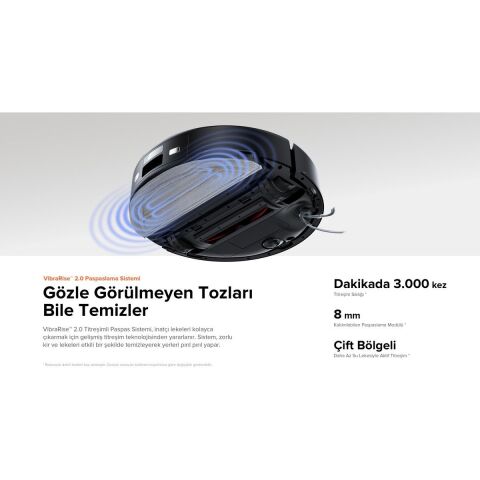 Roborock S8 Pro Akıllı Robot Süpürge Siyah