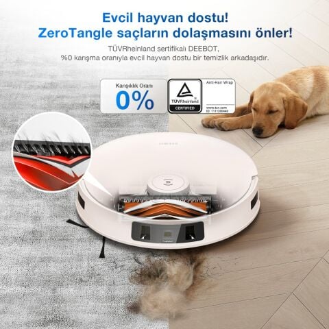 Ecovacs Deebot T30 Pro Omni Akıllı Robot Süpürge ve Paspas Rose