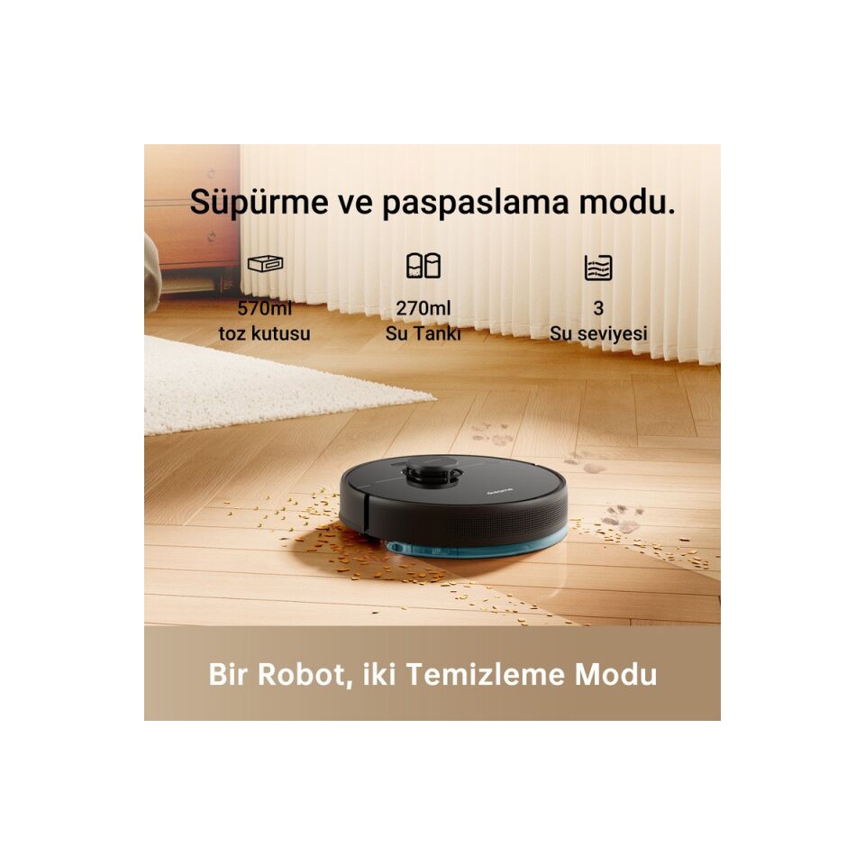 Dreame Bot D9 Max Robot Süpürge Vakum ve Paspas