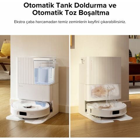 Roborock Qrevo Pro Akılı Robot Süpürge Beyaz