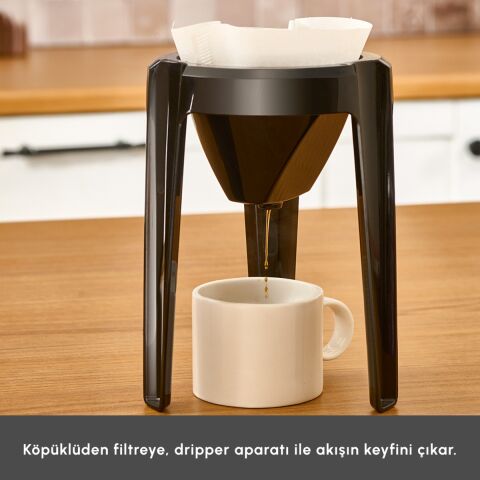 Karaca Hatır Hüp 2 In 1 Türk Kahve Makinesi / Filtre Kahve Makinesi Soft Cream