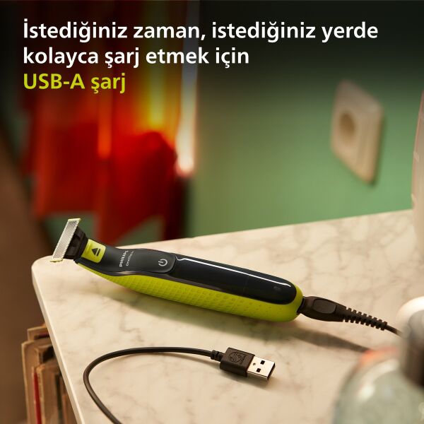 Philips OneBlade QP2724/20 Elektrikli Tiras Makinesi - Sakal & Vücut - Islak & Kuru Kullanim