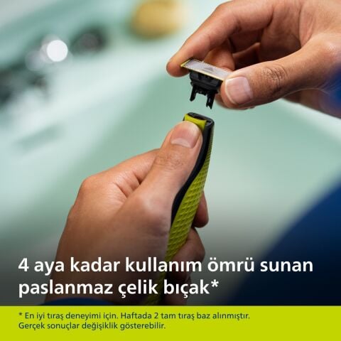 Philips OneBlade QP2724/20 Elektrikli Tiras Makinesi - Sakal & Vücut - Islak & Kuru Kullanim