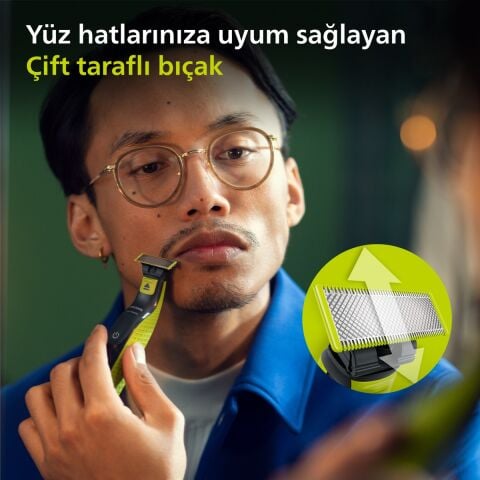 Philips OneBlade QP2724/20 Elektrikli Tiras Makinesi - Sakal & Vücut - Islak & Kuru Kullanim