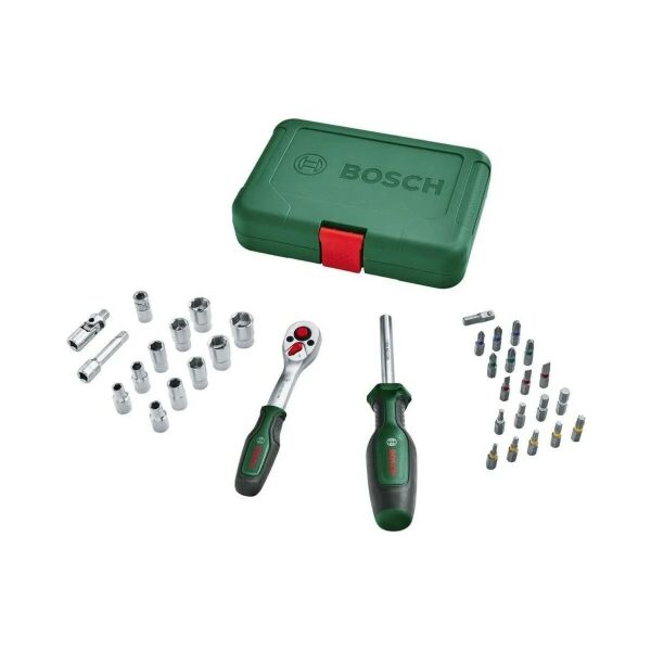 Bosch Cırcırlı Tornavida ve Lokma Takımı 34 Parça - 1600A02BY1