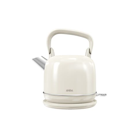 Sinbo SK-8035 Bej Retro Kettle 2.2l Paslanmaz Çelik Elektrikli Su Isıtıcı 360° Kablosuz 1800W