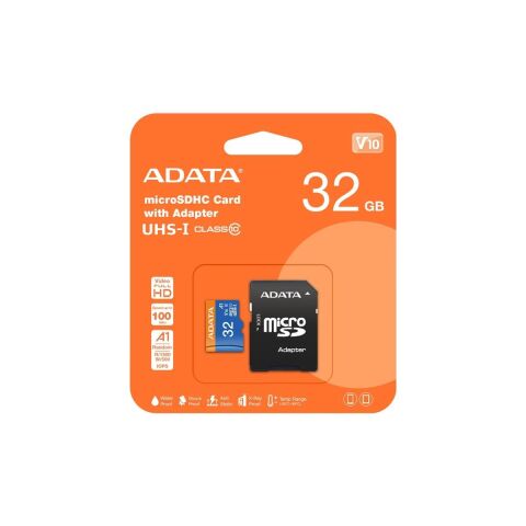 Adata 32GB Premier microSDHC Card with Adapter UHS-I Class10 V10 Hafıza Kartı