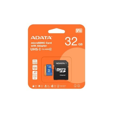 Adata 32GB Premier microSDHC Card with Adapter UHS-I Class10 V10 Hafıza Kartı