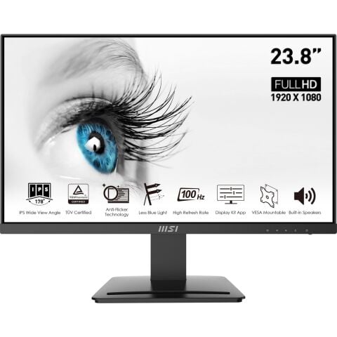 MSI 23.8'' PRO MP243X 1920x1080 (FHD) FLAT IPS 100HZ 1MS ADAPTIVE-SYNC MONITOR