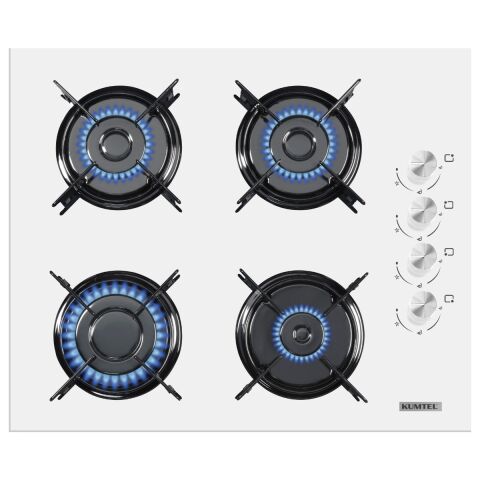 Kumtel Home Beyaz Cam Ankastre Set