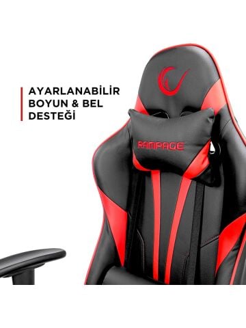 Rampage KL-R17 TITAN Kırmızı/Siyah Oyuncu Koltuğu