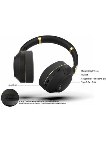 Inca IBK-503S Siyah 5.3 Bluetooth Wireless Kulaklı