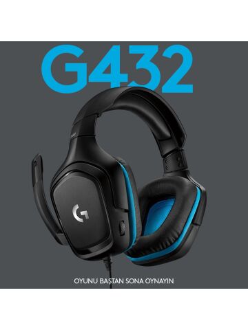 Logitech 981-000770 G432 7.1 Surround Mikrofonlu Kulaklık