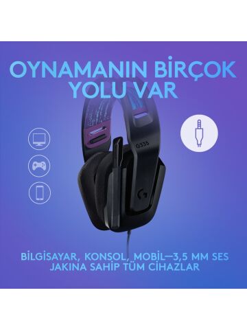 Logitech 981-000978 G335 Siyah Gaming Kulaklık