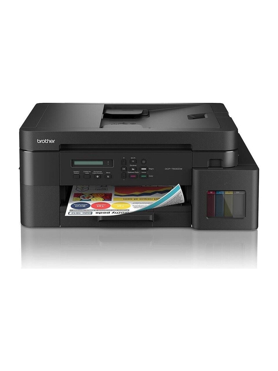 Brother DCP-T830DW Wi-Fi + Tarayıcı + Fotokopi Otomatik Çift Taraflı Baskı ADF Mürekkep Tanklı Çok Fonksiyonlu Yazıcı
