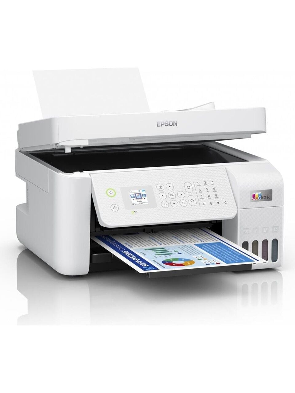 Epson EcoTank M3180 Wi-Fi + Tarayıcı + Fotokopi + Faks Otomatik Çift Taraflı Kurumsal Mono Çok Fonksiyonlu Tanklı Yazıcı
