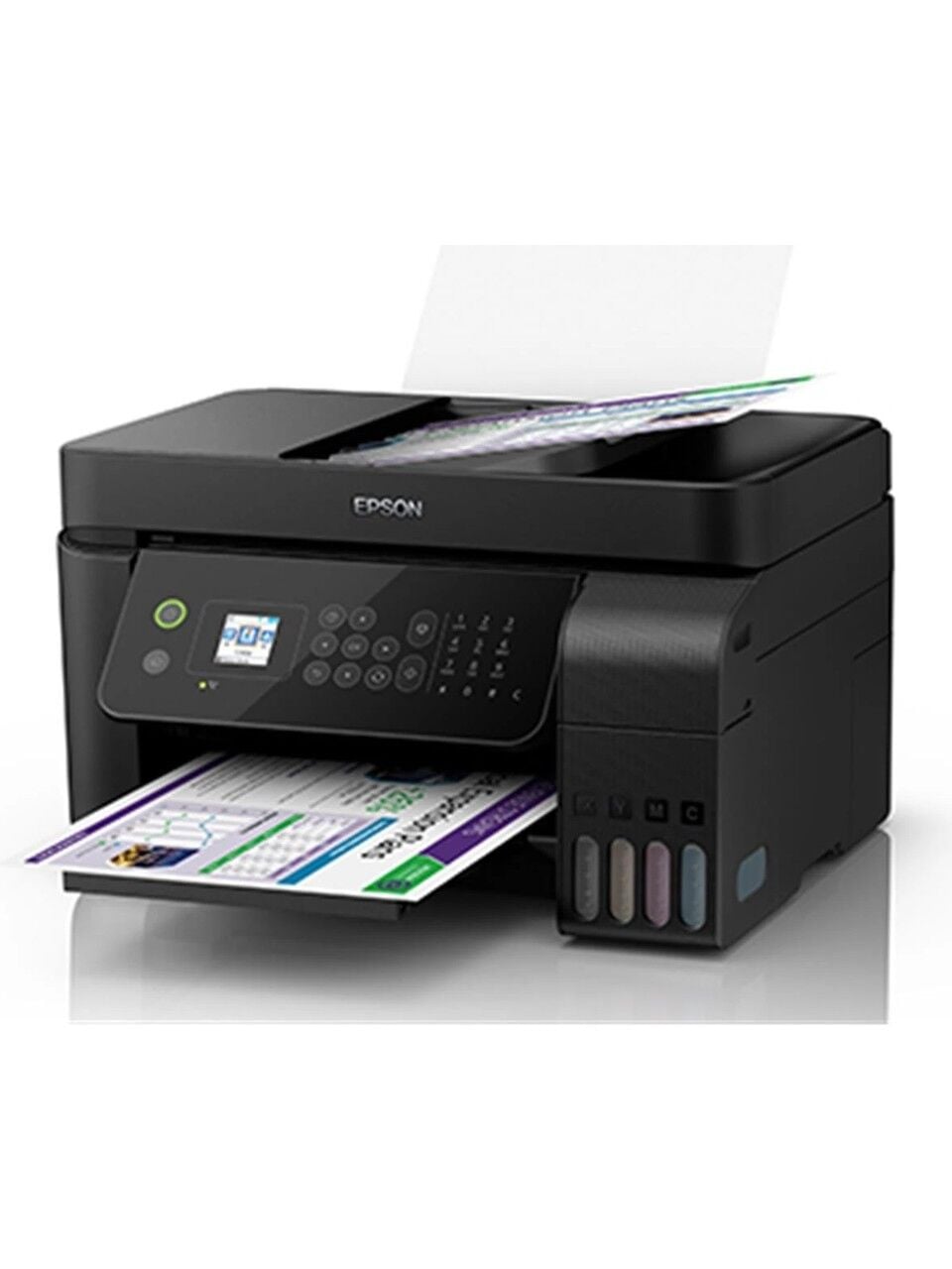 Epson EcoTank L5390 Wi-Fi + Tarayıcı + Fotokopi + Faks Renkli Çok Fonksiyonlu Tanklı Yazıcı – Siyah