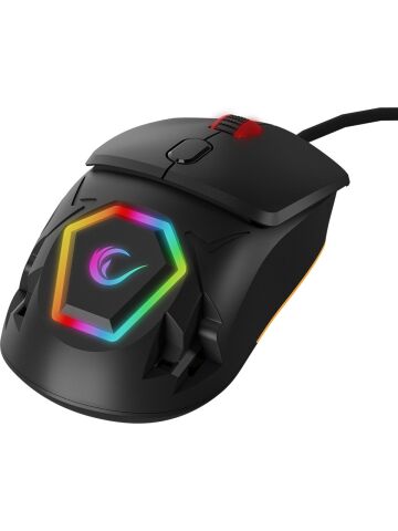 Rampage Hyalo M1 Siyah Değiştirilebilir 3 Kapaklı RGB 12000 DPI Makrolu Optik Oyuncu Mouse