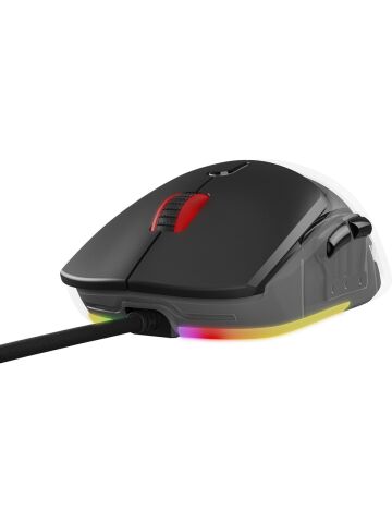 Rampage Hyalo M1 Siyah Değiştirilebilir 3 Kapaklı RGB 12000 DPI Makrolu Optik Oyuncu Mouse