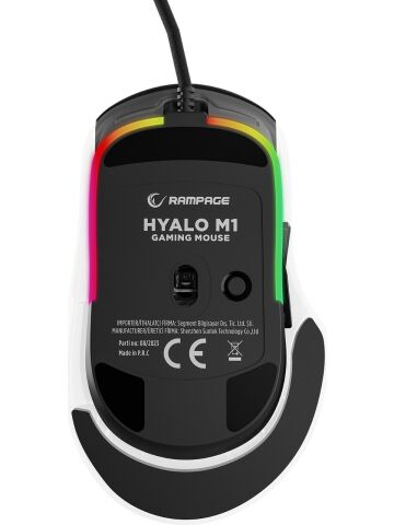 Rampage Hyalo M1 Siyah Değiştirilebilir 3 Kapaklı RGB 12000 DPI Makrolu Optik Oyuncu Mouse