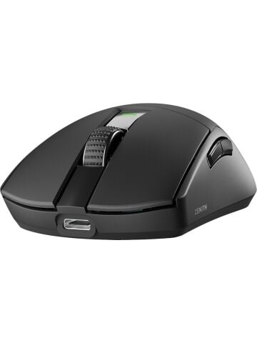 Rampage ZENITH Siyah Üç Modlu (BT + Kablosuz 2.4G + Kablolu) PAW3395 Sensör Nordic MCU Gaming Oyuncu Mouse