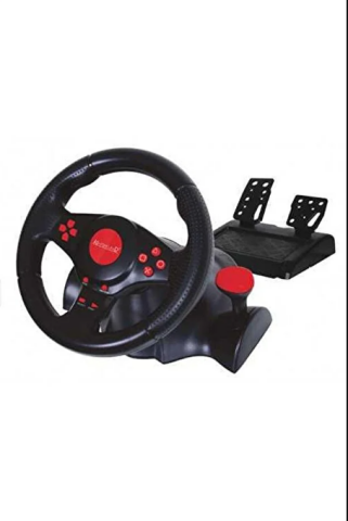 Nodar GT-V7 (VM9824) 7in3 Titreşimli PC / PS3 / PS2 Uyumlu Yarış Direksiyon Seti – Siyah