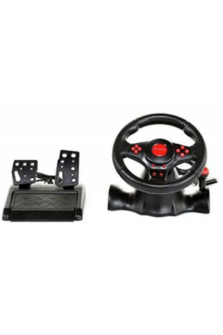Nodar GT-V7 (VM9824) 7in3 Titreşimli PC / PS3 / PS2 Uyumlu Yarış Direksiyon Seti – Siyah