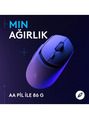 Logitech G G309 LIGHTSPEED Hero 25K Sensörlü Kablosuz Beyaz Oyuncu Mouse