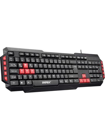 Everest KB-G7 ARMOR Siyah USB Q Çelik Gövdeli Multimedya Oyuncu Klavyesi