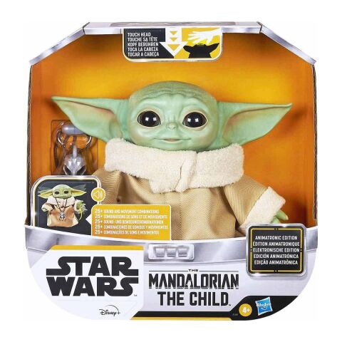 Star Wars Baby Yoda Sesli ve Hareketli Animatronic Figürü - Koleksiyonluk Hediye