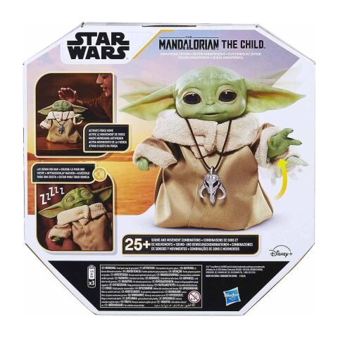 Star Wars Baby Yoda Sesli ve Hareketli Animatronic Figürü - Koleksiyonluk Hediye