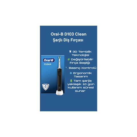 Oral-B D103 Clean Cross Action Şarjlı Diş Fırçası