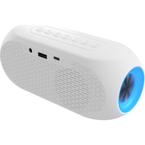 Mikado Md-W7 1200MAH 5W Beyaz Bluetooth-Aux-Derece-Usb-Fm Double Alarmlı Saat Speaker Speaker