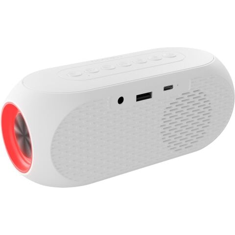 Mikado Md-W7 1200MAH 5W Beyaz Bluetooth-Aux-Derece-Usb-Fm Double Alarmlı Saat Speaker Speaker